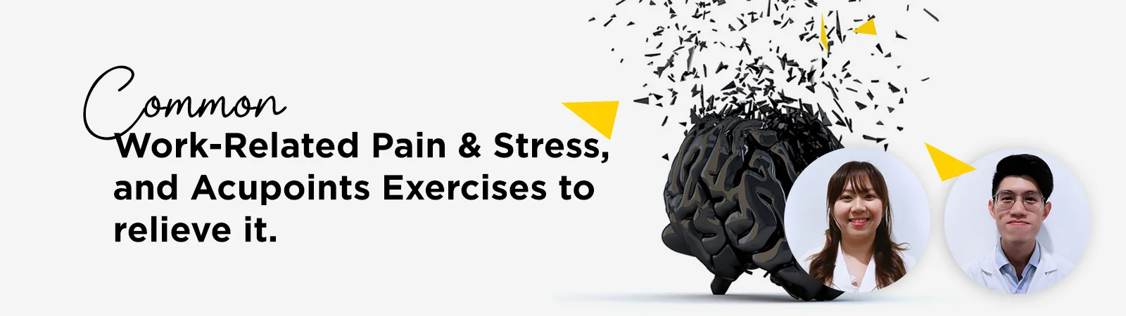 Common Work-Related Pain & Stress, and Acupoints Exercises to relieve it at a PULSE TCM corporate session