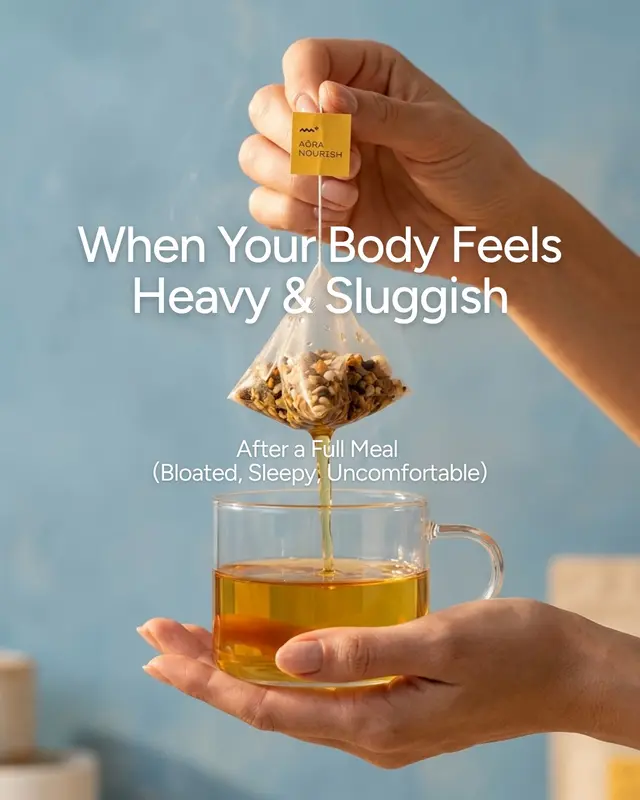 Feeling bloated, sleepy, or uncomfortably full after meals? That heavy, sluggish feeling usually means your digestion is