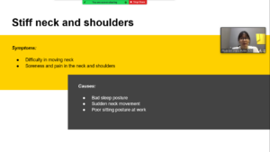 Common Work-Related Pain & Stress, and Acupoints Exercises to relieve it