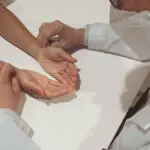 TCM physician conducted a pulse examination